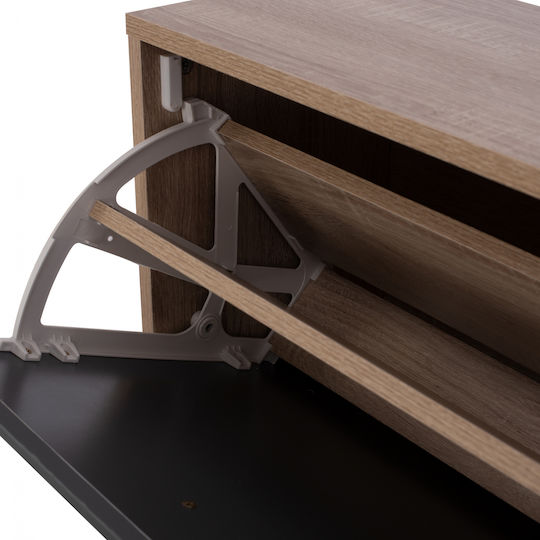 Davina Wooden Shoe Organizer with 3 Shelves Sonama / Grey 62x24x110cm