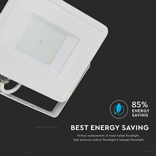 V-TAC Στεγανός Προβολέας LED 50W Φυσικό Λευκό 4000K IP65