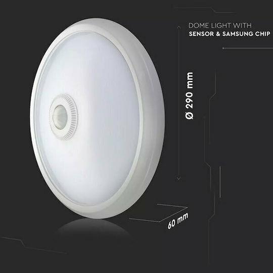 V-TAC Plafonieră de Tavan Baie 29buc Albă cu LED Integrat