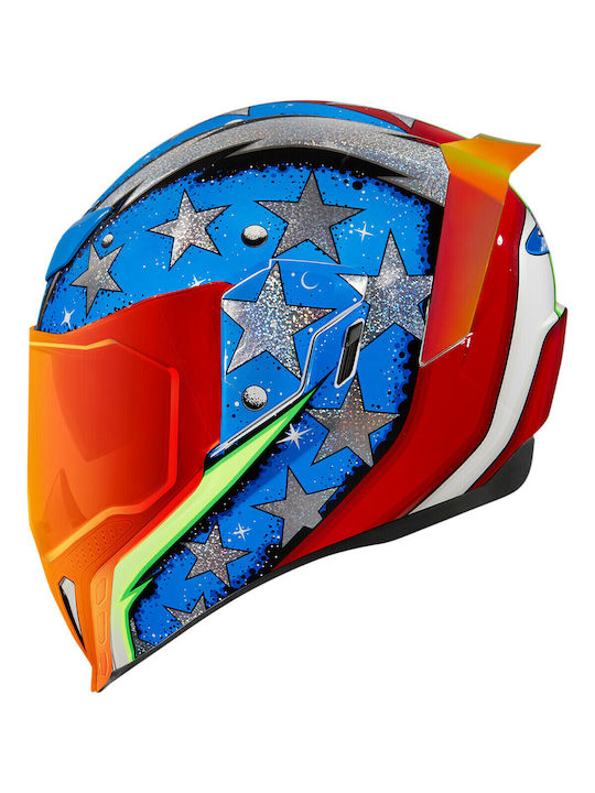 Icon Airflite Full Face Helmet with Sun Visor DOT / ECE 22.05 1700gr Space Force Glory