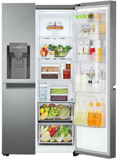 LG Side-by-Side Kühlschrank 634Es Total NoFrost H179xB91.3xT73.5cm. Inox GSJV31DSXE