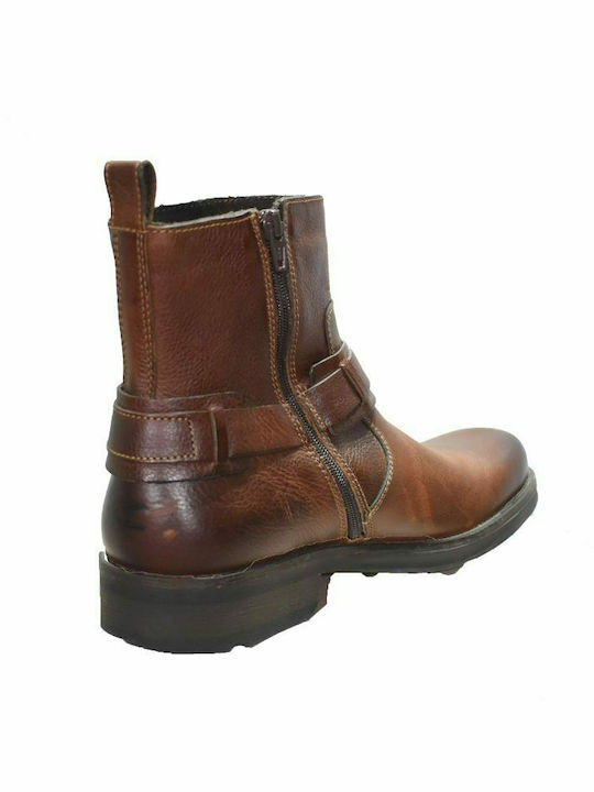 Men's Leather Boots Brown Camel Active CA 30312-01