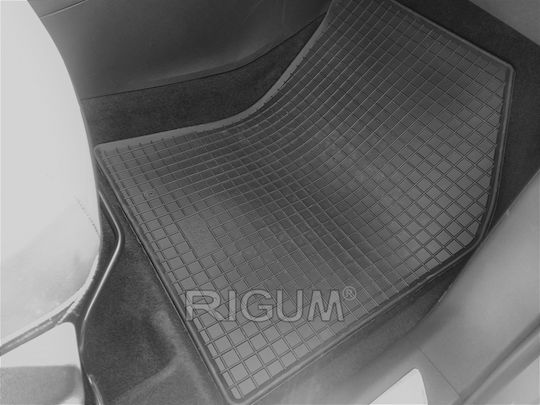 Rigum Set of Front and Rear Mats 4pcs for Peugeot 3008 Opel Grandland X 2019-2024 Black
