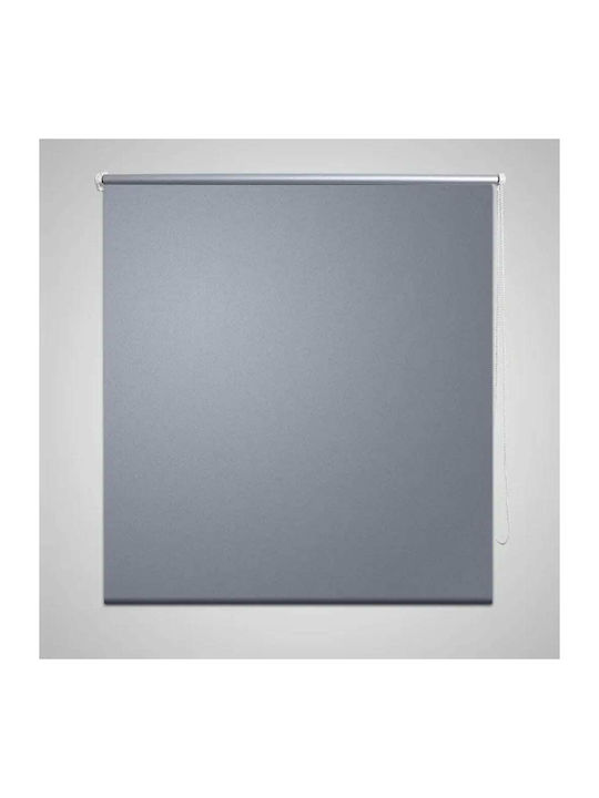 vidaXL Roller Blind Total Blackout Gray Type "P"100xH230cm 240158