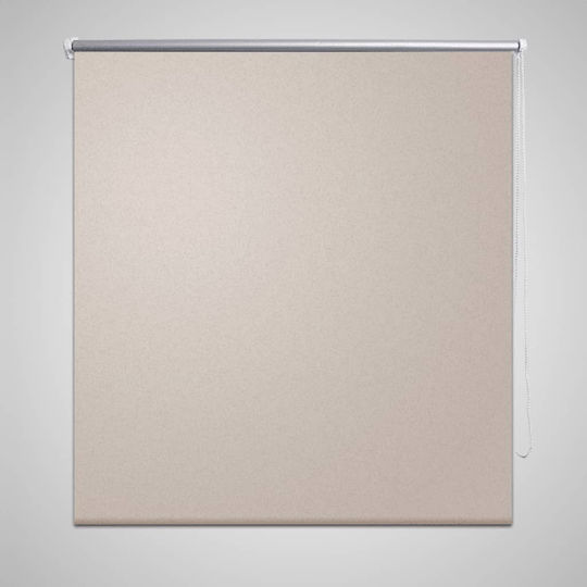 vidaXL Roller Blinds Total Blackout Beige W120xH230cm 240162
