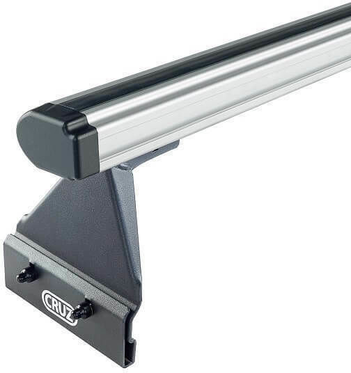 Cruz Autodachträger Aluminium 128cm Universell mit Dachträgerfüßen Silber