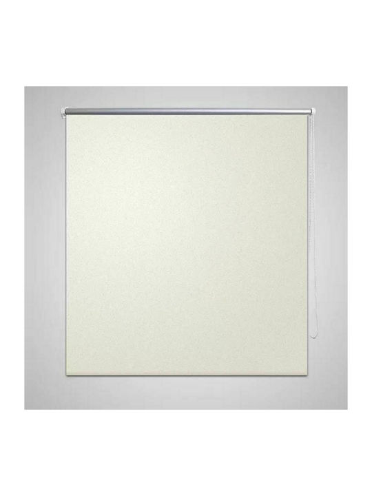 vidaXL Roller Blinds Total Blackout Ecru W80xH175cm 240108