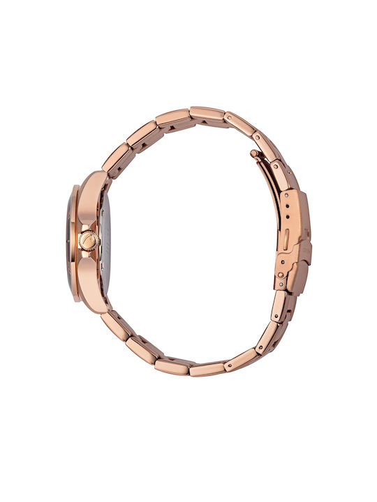 Head Rome 4 Watch with Metal Bracelet Rose Gold