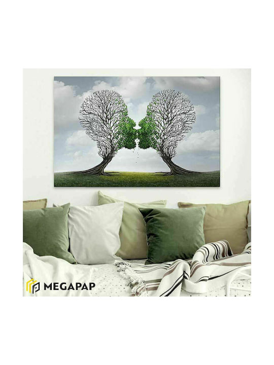 Megapap Trees Growing with Love Πίνακας σε Καμβά 75x50cm