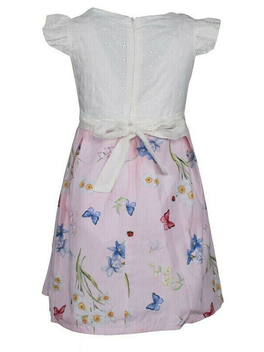 Rochie pentru Copii Fără mâneci Floral Roz