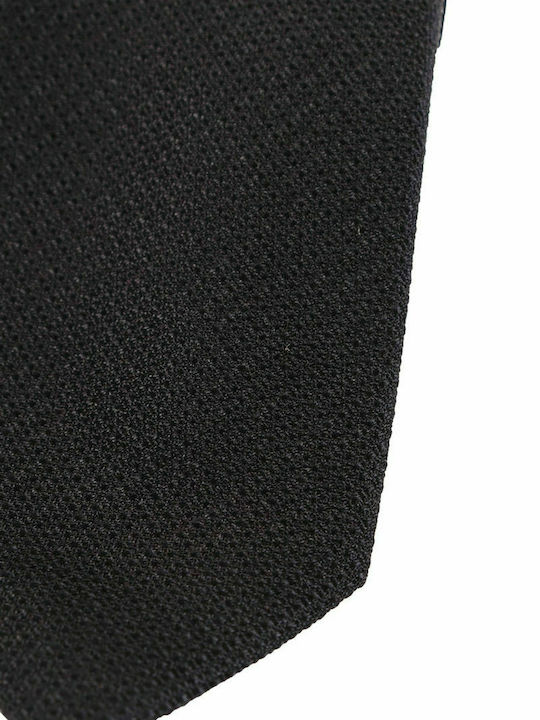 STEFANO MARIO TIE MICRO SILK DESIGN 6CM BLACK