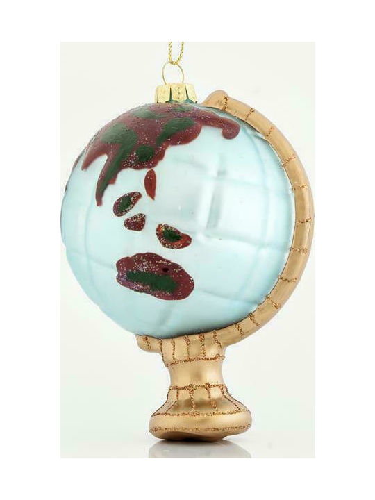 Weihnachtsbaumschmuck Erdkugel Glas Blauer 11.4x7.8cm