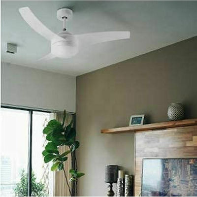 Mistral 3042 Ceiling Fan 106cm with Light and Remote Control White