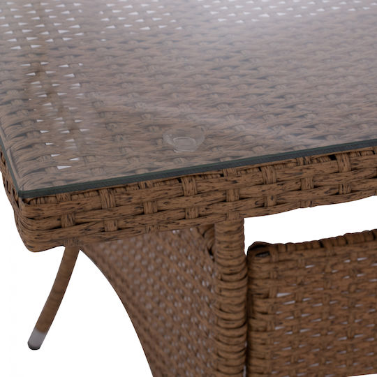 Tisch Stabil Minsk Beige / Brown 150x90x75cm