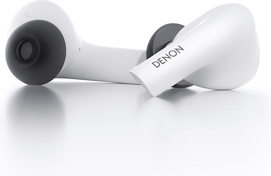 Denon AH-C830NCW In-ear Bluetooth Handsfree Earphones with Sweat Resistance and Charging Case White