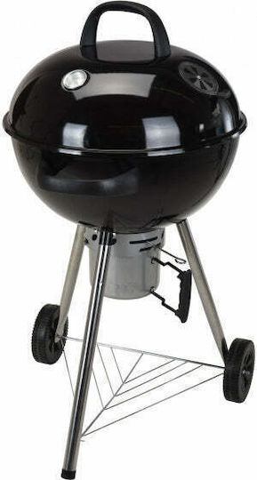 Grătar cu Cărbune Inox Cazan cu Capac 57x57 cm