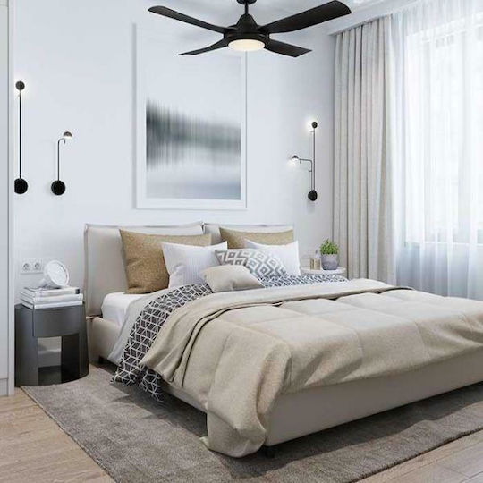 Eglo Bondi 48 Ceiling Fan & Light Ανεμιστήρας Οροφής 122cm με Φως Μαύρος