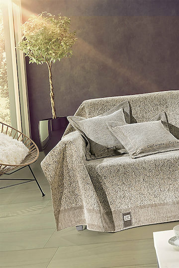 Guy Laroche Balance Ριχτάρι Πολυθρόνας Δύο 'Οψεων Chenille 150x170εκ. Sand 1133030217064