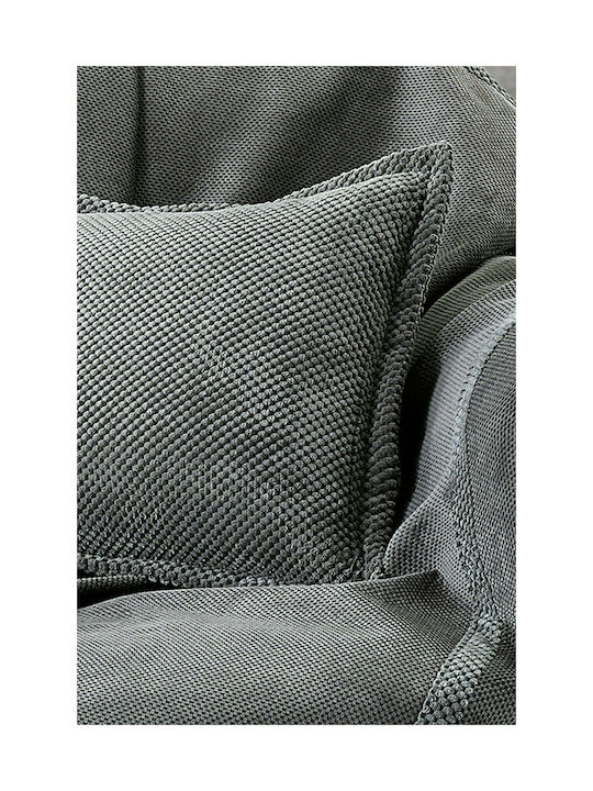 Guy Laroche Dekorativer Kissenbezug Rubicon Fleece Graue 42x42cm