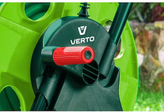 Verto Garden Hose Trolley Τροχήλατη Ανέμη Ποτίσματος για Λάστιχο έως 45m με Χερούλι Μαζέματος