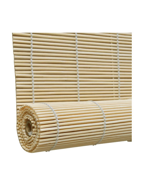 vidaXL Shade Blind Bamboo Beige L120xH220cm