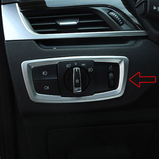 Carner Πλαίσιο Χρωμίου για Διακόπτες Φώτων BMW X1 F48 15-19 Pre-LCI 1 Τμχ
