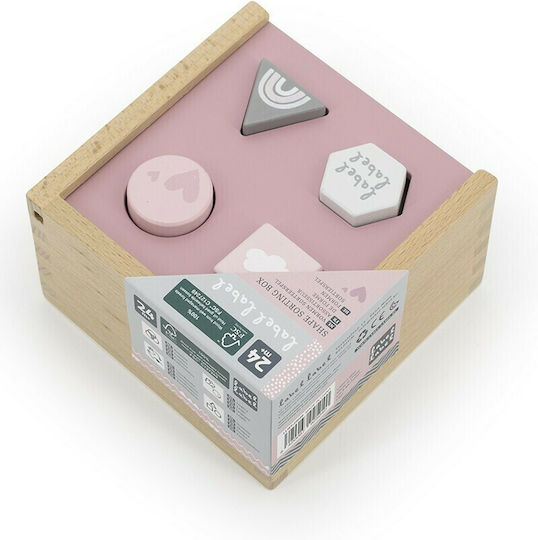 Label Label Παιχνίδι Ταξινόμησης Σχημάτων Sorting Box από Ξύλο για 24+ Μηνών