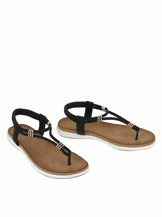 Exe Women's Flat Sandals in Black Color