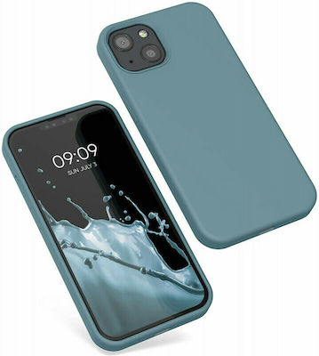 KWmobile Rubberized Silicone Back Cover Durable Arctic Blue (iPhone 13)