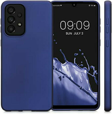 KWmobile Smooth Flexible Задна корица Силикон Устойчив на удар Metallic Blue (Галакси А33 5G) 57957.64