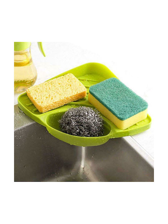 Veltihome Sponge Holder from Plastic in Green Color