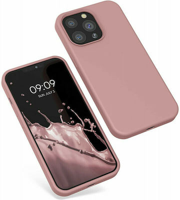 KWmobile Rubberized Coperta din spate Silicon rezistent Rose Tan (iPhone 13 Pro) 55880.193