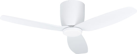 Eglo Bavaro Ανεμιστήρας Οροφής 112cm με Φως Λευκός