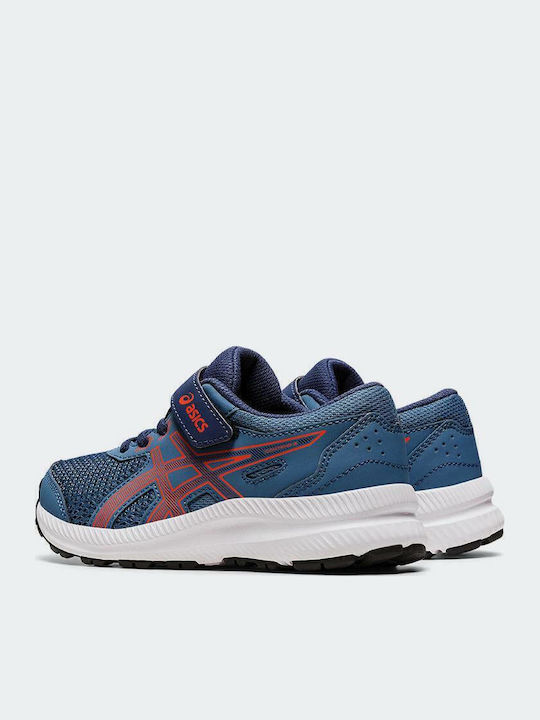 Contend 8 Ps Kids Sports Shoes Running with Hoop & Loop Closure Blue