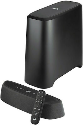 Polk Audio Magnifi Mini AX Soundbar with Wireless Subwoofer and Remote Control Black