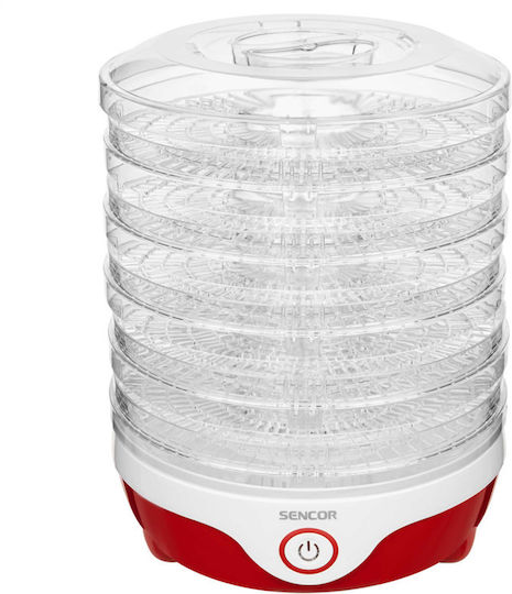 Sencor SFD742RD Deshidrator De Alimente Cu 5 Rafturi