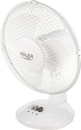 Adler AD-7302 Tabletop Fan 45W Fan Diameter 23cm White