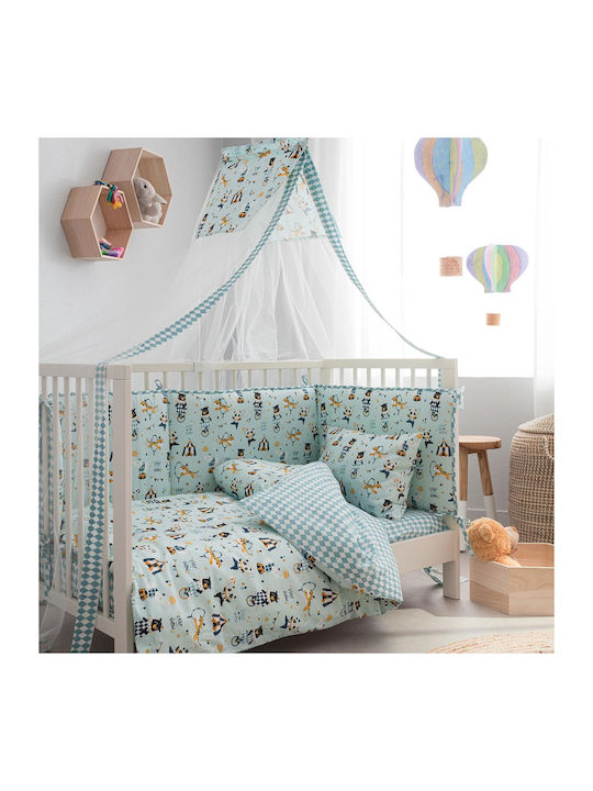 Vesta Home Baby Mosquito Net for Crib Circus Turquoise
