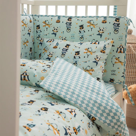 Vesta Home Circus Бебешка кувертюра Памук Тюркоазен 120x160см