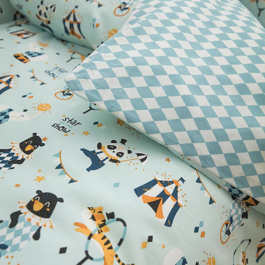Vesta Home Circus Бебешка кувертюра Памук Тюркоазен 120x160см
