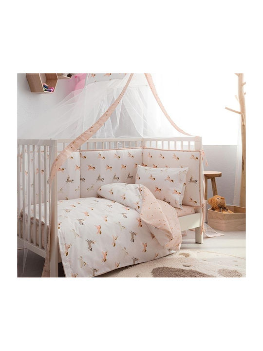 Vesta Home Magic Βρεφικό Κουβερλί Βαμβακερό Λευκό 120x160cm