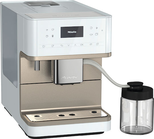 Miele CM 6360 Automatische Espressomaschine 1500W Druck 15bar Für Cappuccino Mit Mahlwerk Weiß Lotus 11580960