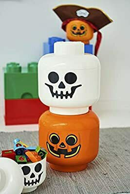 Room Copenhagen Παιδικό Κουτί Αποθήκευσης από Πλαστικό Lego Skeleton Λευκό 24x24x26cm