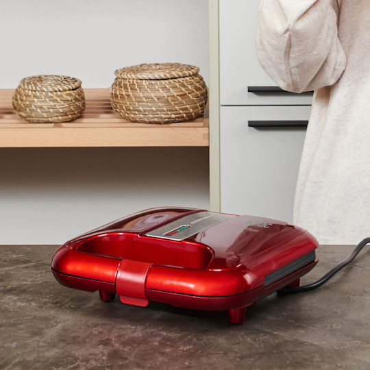 Solac SD5057 Sandwich Maker for for 2 Sandwiches Sandwiches 750W Red