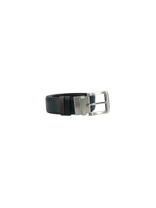 Leather 100 DOUBLE-SIDED LEATHER BELT CODE: 29-BELT-1-89 (BLACK-BROWN)