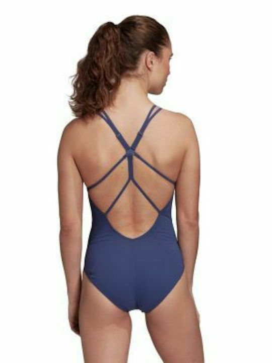 adidas SH3.RO A Athletic One-Piece Swimsuit Navy Blue