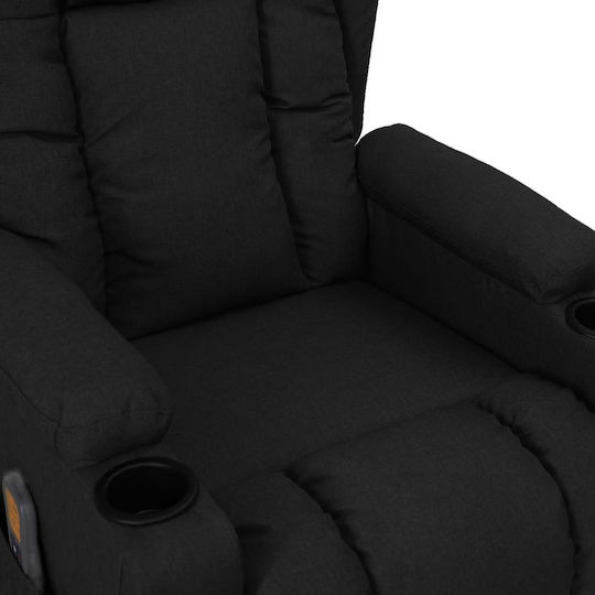 Πολυθρόνα Relax Massage Μαύρη 72.5x96x99.5cm