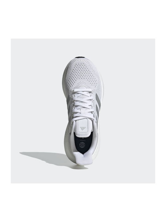 Pureboost 22 Sport Shoes Running Cloud White / Silver Metallic / Core Black