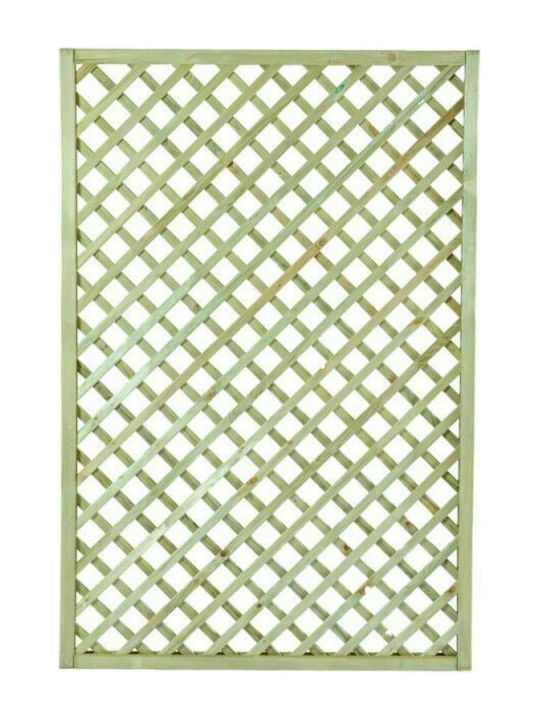 Garden Trellis Diagonal (6x6) Wood with Rhombus Grid in Beige Colour 120x180cm