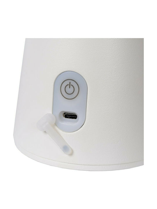 Lucide Lightning La Donna Desktop Outdoor Floor Lamp 2W with Warm White Light IP54 White